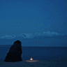밤, 바다